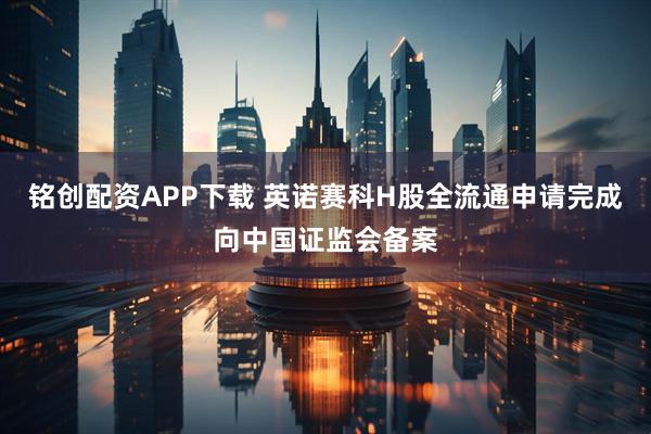 铭创配资APP下载 英诺赛科H股全流通申请完成向中国证监会备案