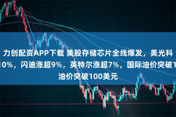 力创配资APP下载 美股存储芯片全线爆发，美光科技猛涨10%，闪迪涨超9%，英特尔涨超7%，国际油价突破100美元